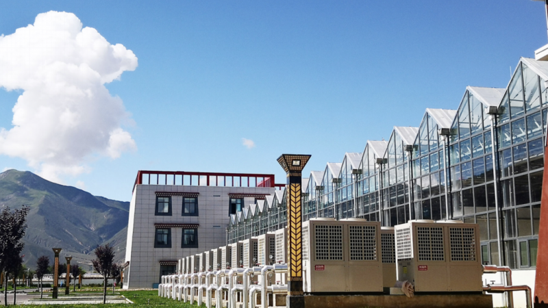 拉薩市才納鄉凈土產業園連棟溫室大棚采暖項目